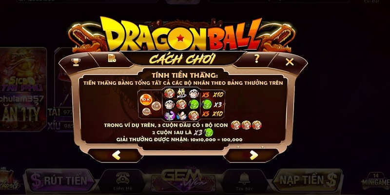 Dragon ball sở hữu luật chơi không quá phức tạp