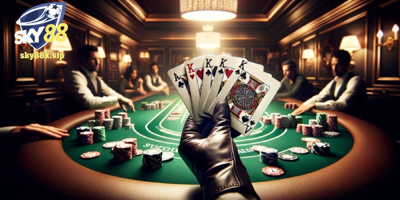 Four of a kind bộ bài mạnh trong top 3 xếp hạng hand poker